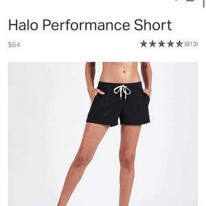 Vuori halo performance short sz small